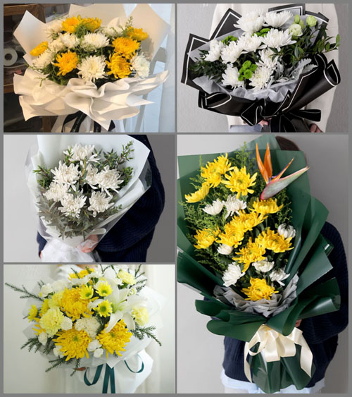 贵州毕节市威宁县龙场镇乐坪村白事花束代送